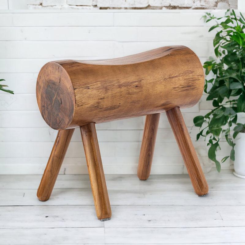 スツール 木製 椅子 おしゃれ 北欧 丸太 木製スツール レトロ