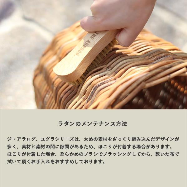 Creer ラタン 皮付き 籐 キャリーカート 天然素材 ショッピングカート