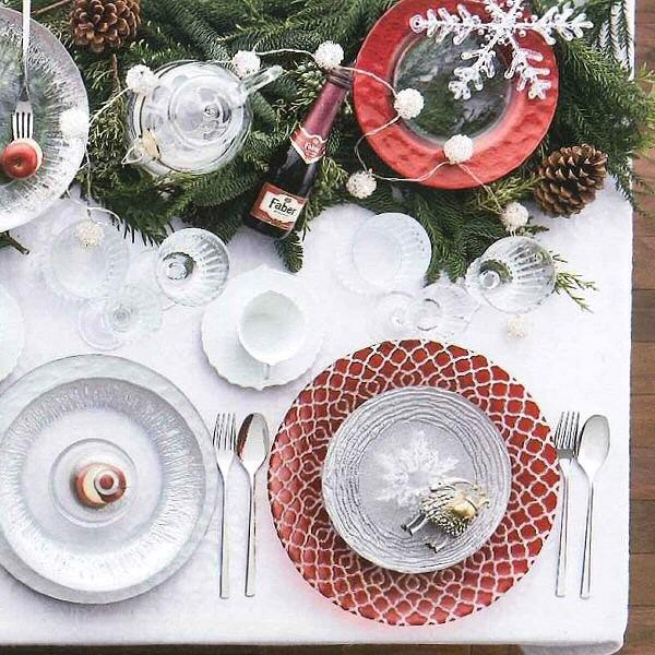 ガラス食器 マラケシュ リムプレート 28cm レッド 赤 丸皿 ＃特選