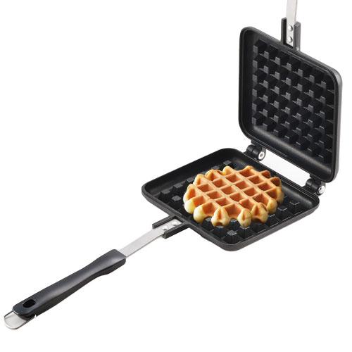 直火用ワッフルメーカー キャンプ ワッフルパン あつあつワッフル