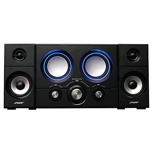 FUZE 2.1ch アンプ内蔵 Bluetooth スピーカー DAS219BT ブラック AUX