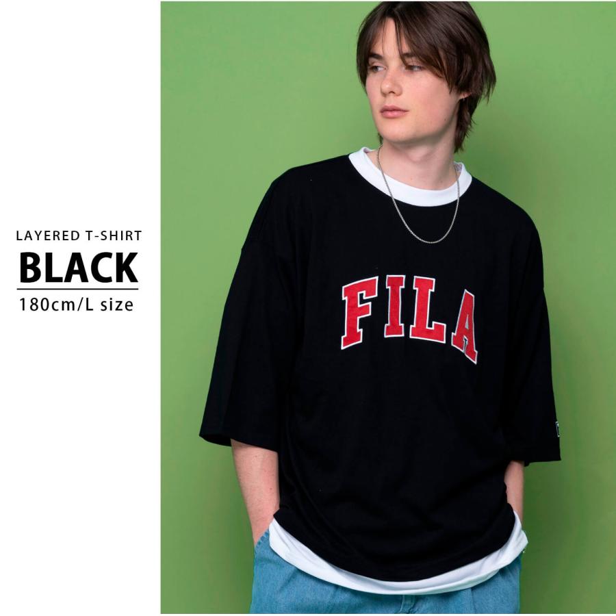 FILA フィラ テニスウェア 半袖Tシャツ VM5620ブラック メンズM新品