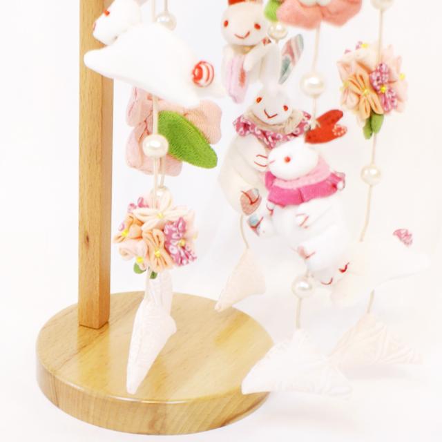 久月 つるし雛 ミニうさぎっ子 吊るし飾り さげもん (MA-26) ningyoya