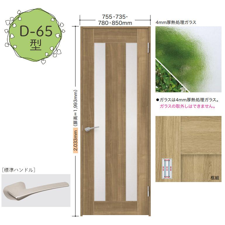 NODA（ノダ） 【NODA カナエル】旗丁番ドアセット 7尺高【D-65型】片