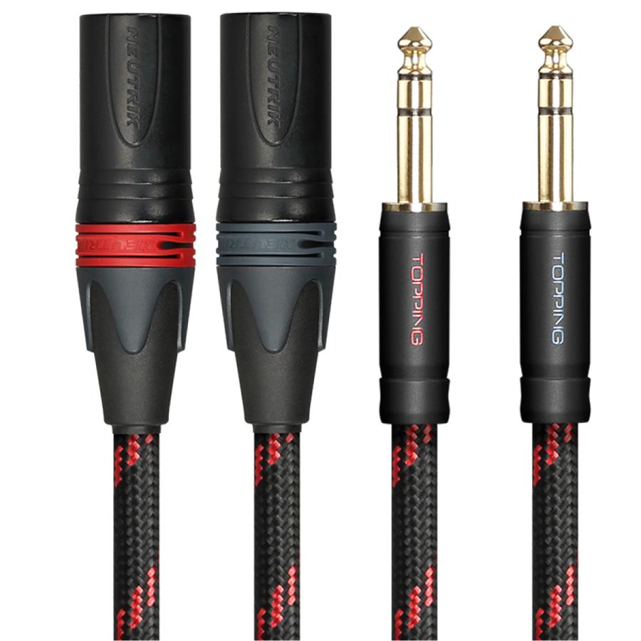 Topping TRS-XLRオス バランスケーブル 125cm 2本セット トッピング