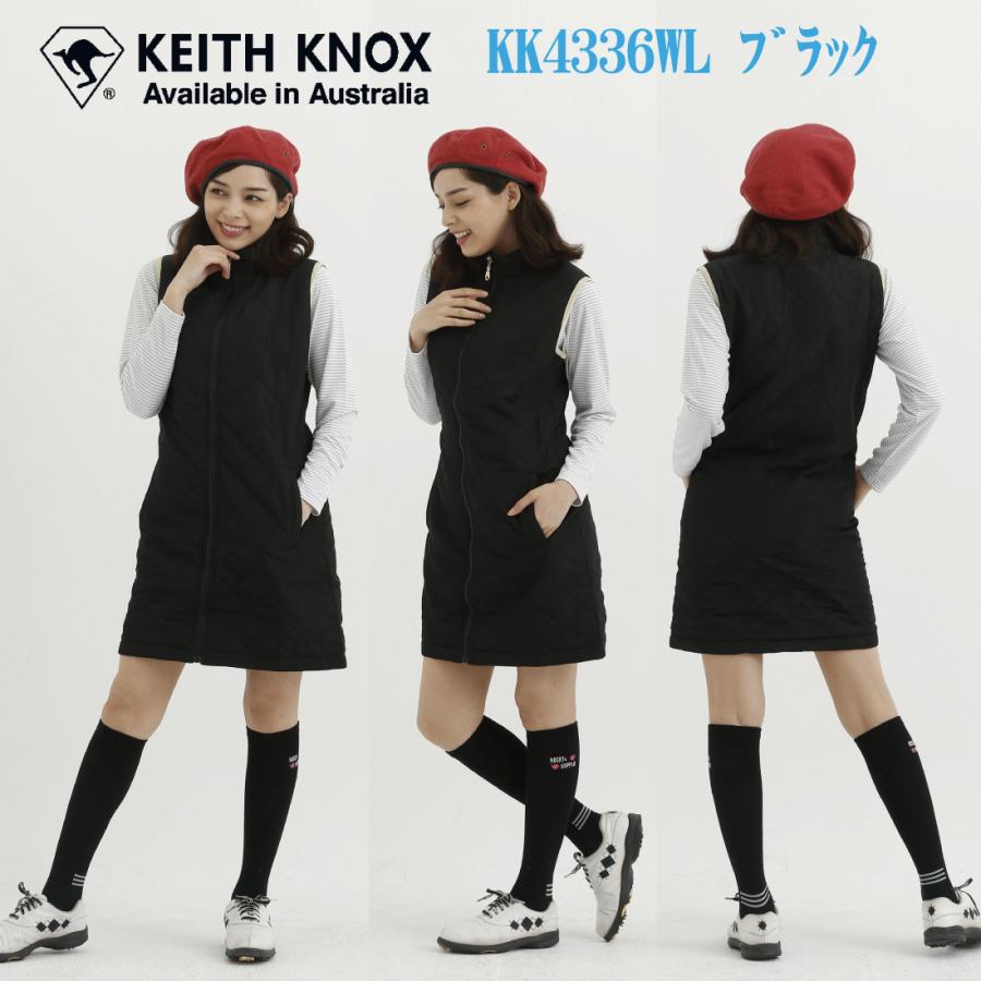 ゴルフウェア レディース 中綿 キルティング ワンピース ノースリーブ