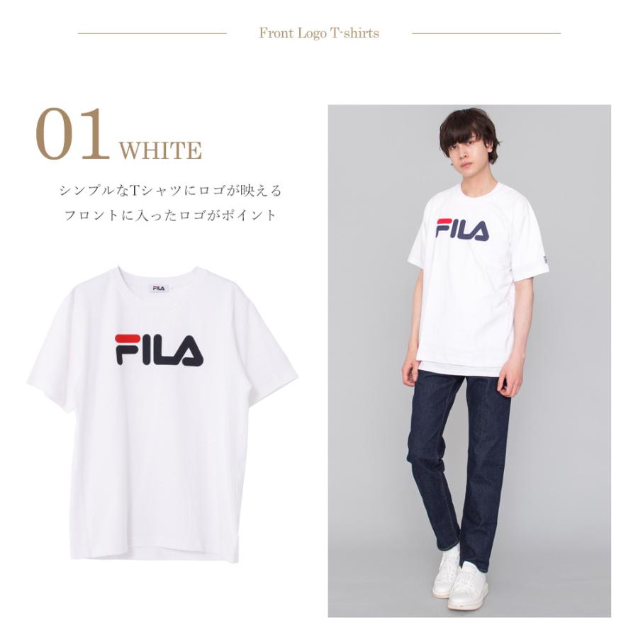 FILA（フィラ） 特価 tシャツ メンズ 半袖 綿 無地 プリント ロゴ