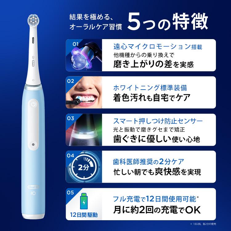 オーラルB 電動歯ブラシ ブラウン 公式ストア iO3 アイスブルー Braun