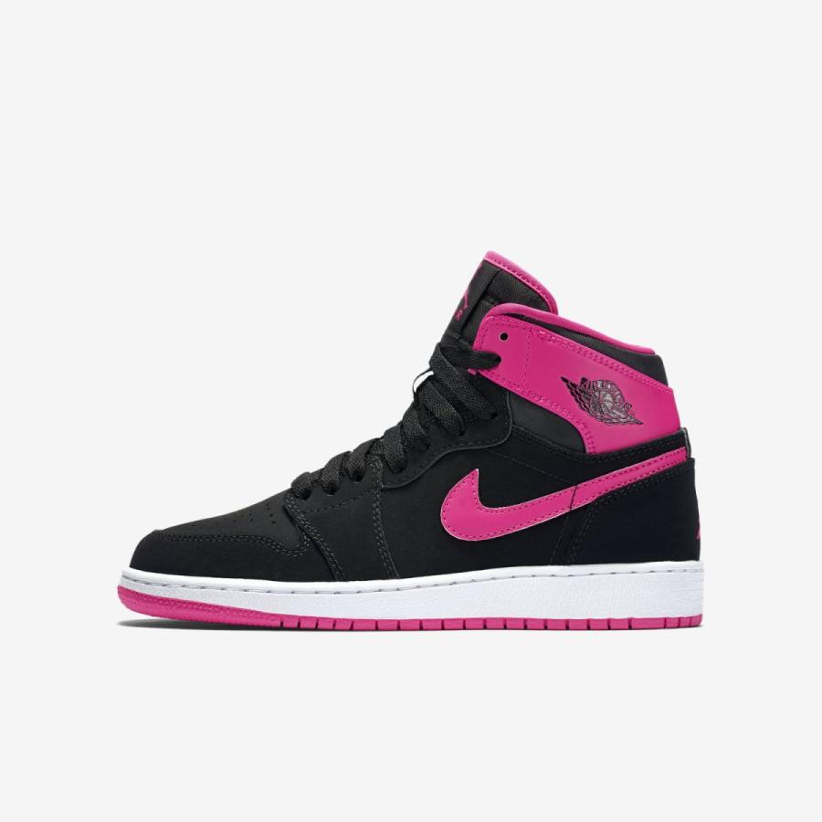 NIKE（ナイキ） AIR JORDAN 1 RETRO High OG BG Black Vivid Pink