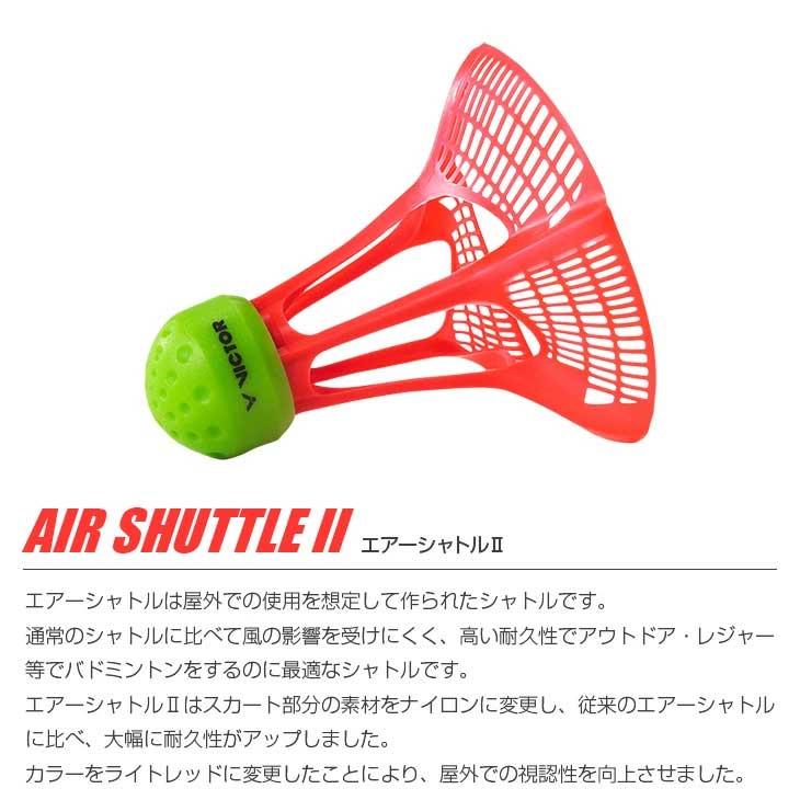 ビクター バドミントン エアーシャトル2 3個入 シャトルコック