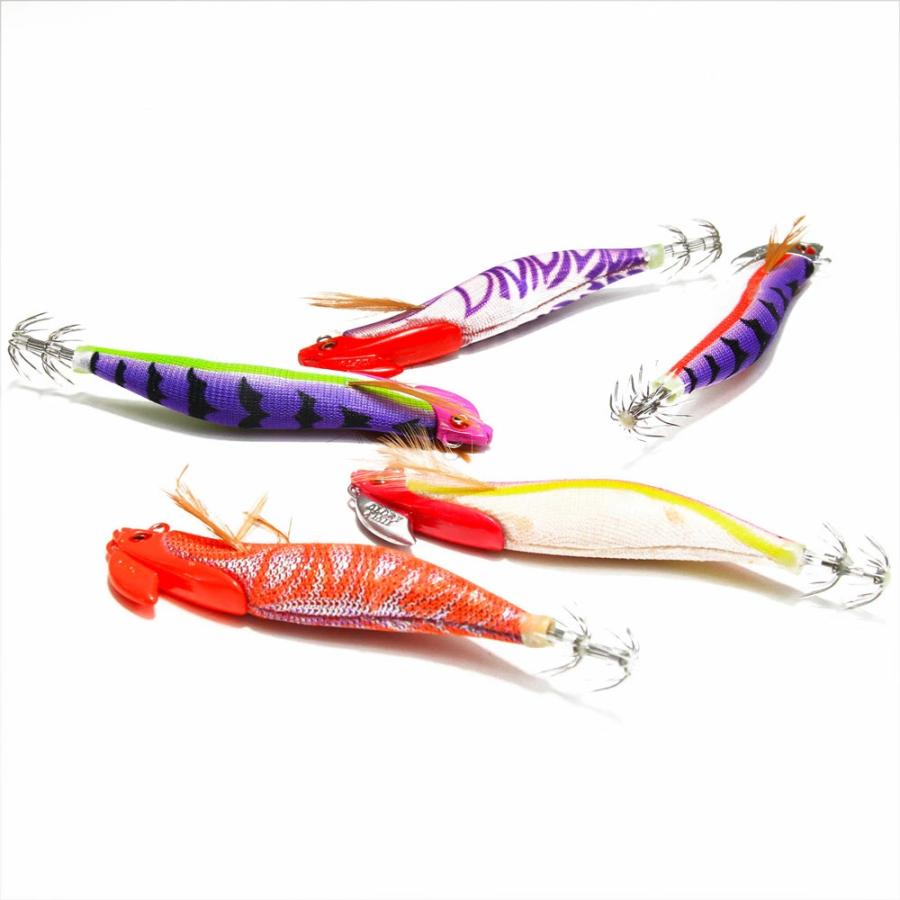 おり釣具 ティップラン専用エギ 3.5号 30g 5色セット(egiset-002)[M便