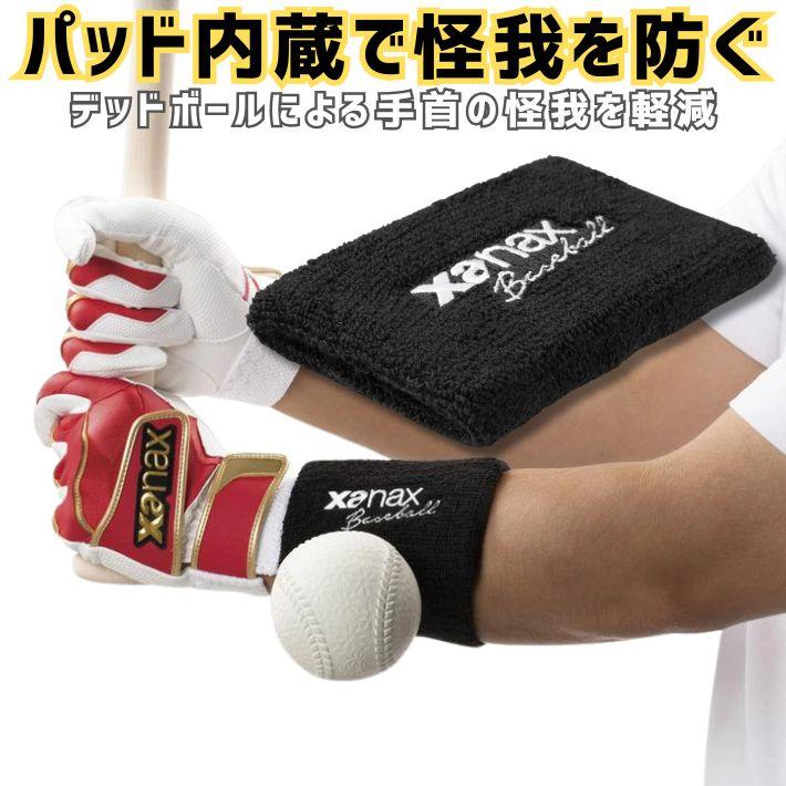 野球 リストバンド 衝撃吸収 EVAパッド入り ザナックス XA55 手首