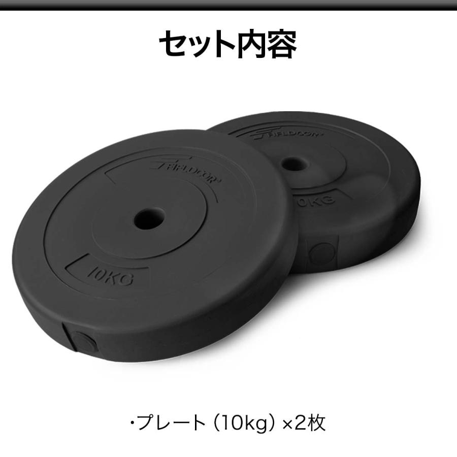 1年保証 バーベル 用 プレート 10kg 2個セット ポリエチレンコート