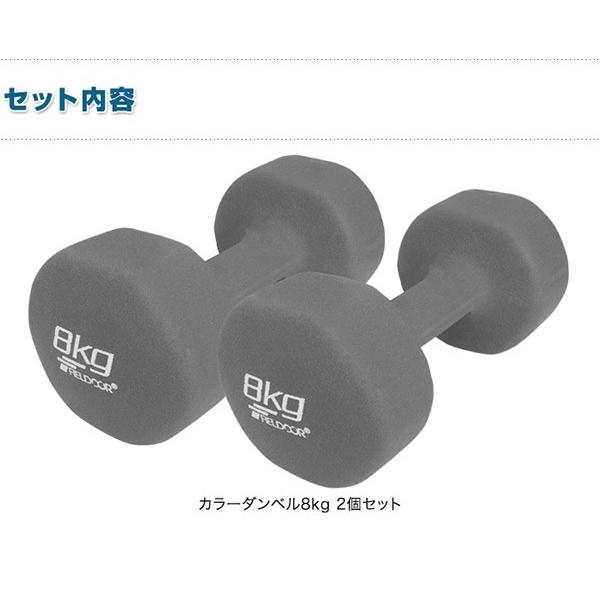 1年保証 ダンベル 8kg 2個セット 合計16kg カラーダンベル 男女兼用