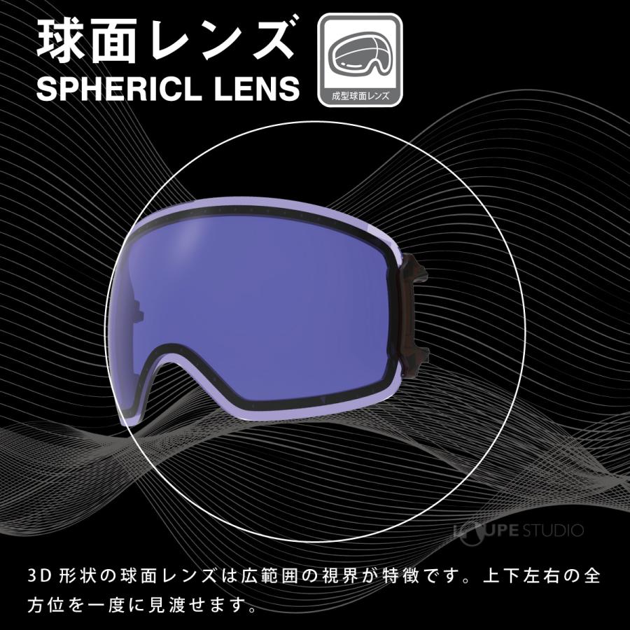 スノーゴーグル RIDGELINE リッジラインモデル専用スペアレンズ 曇り