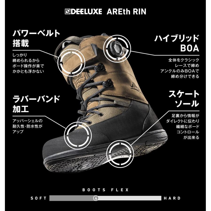 DEELUXE * 送料無料 24-25 ARETH RIN S3 26.5 成型不要 ディーラックス