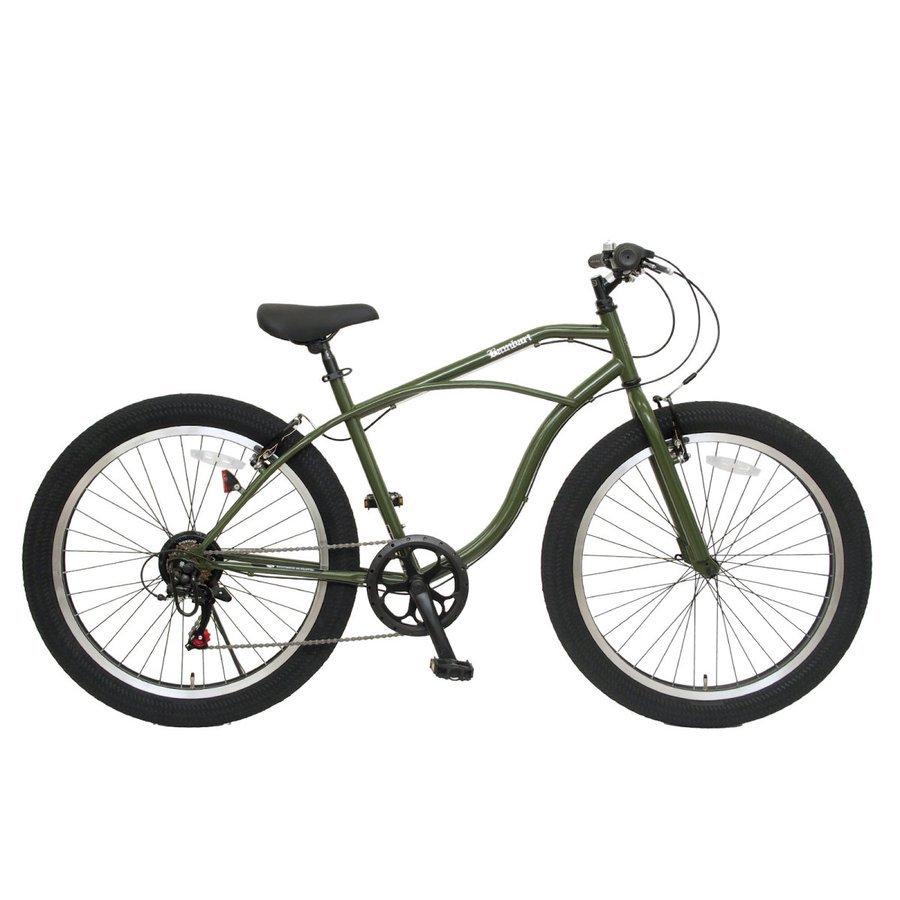 ビーチクルーザー 26インチ シマノ6段変速 ファットバイク マウンテン