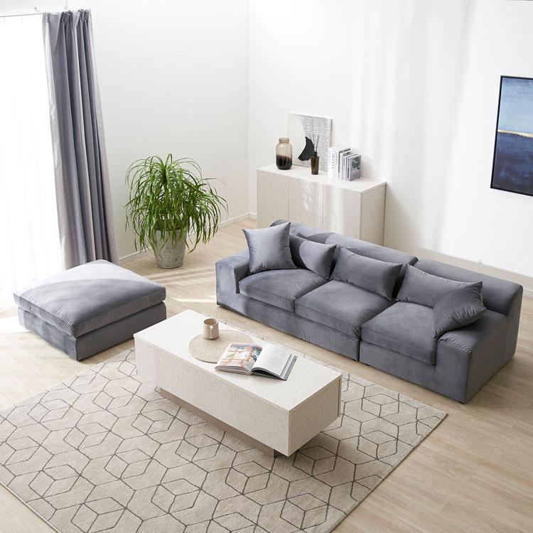 LOWYA（ロウヤ） ローソファー 3人掛け l字 4人掛け おしゃれ カウチ