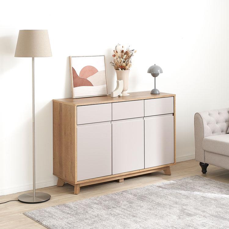 LOWYA（ロウヤ） 幅118 収納棚 チェスト キャビネット サイドボード