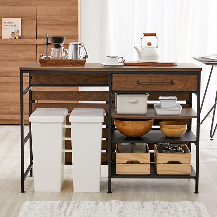 LOWYA（ロウヤ） 幅120 キッチンカウンター おしゃれ キッチン スリム