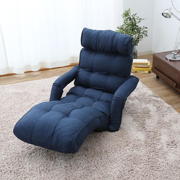 LOWYA（ロウヤ） 座椅子 リクライニング 低反発 ハイバック 42段ギア