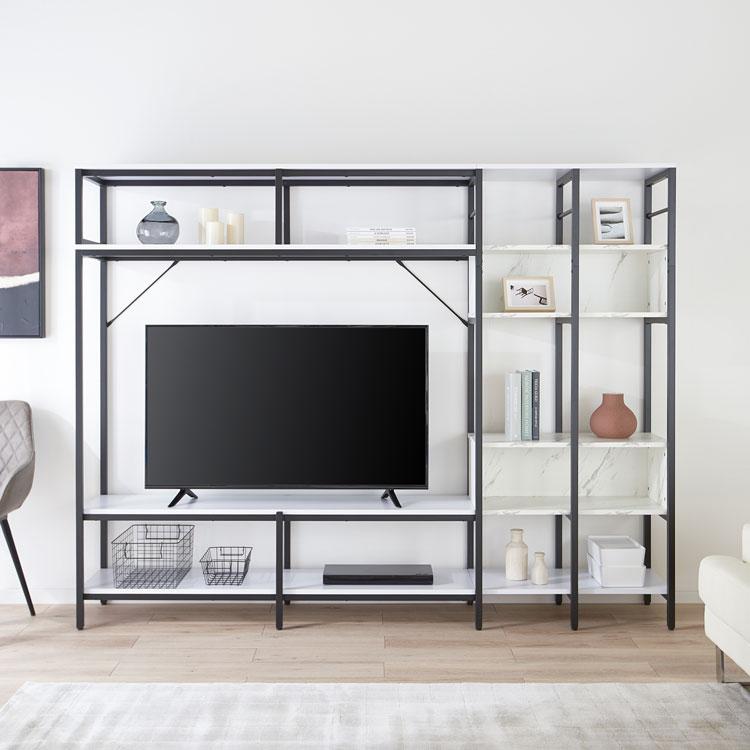 LOWYA（ロウヤ） テレビ台 壁面収納 おしゃれ 幅227.5cm テレビ ハイ