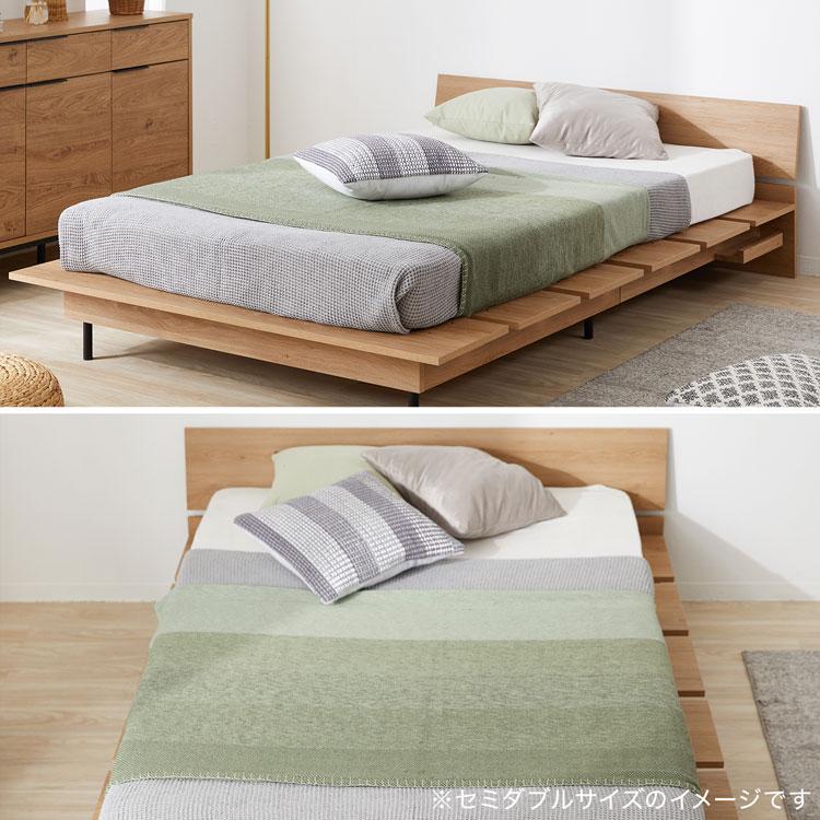 LOWYA（ロウヤ） ベッドフレーム ダブル マットレスセット ベッド