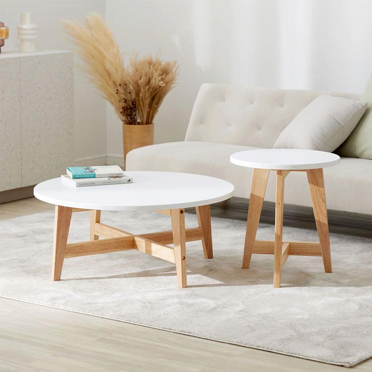 LOWYA（ロウヤ） ネストテーブル おしゃれ テーブル ローテーブル 2個