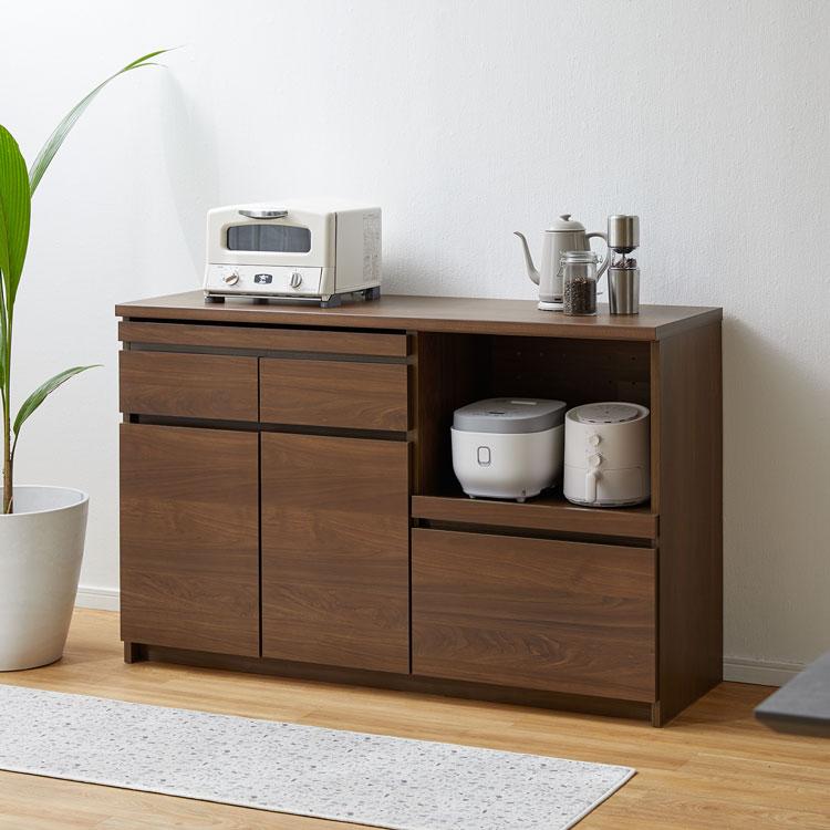 LOWYA（ロウヤ） キッチンカウンター おしゃれ 140.3cm キッチンラック