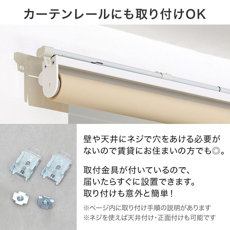 LOWYA（ロウヤ） ロールスクリーン 遮光1級タイプ 60x180 カーテン