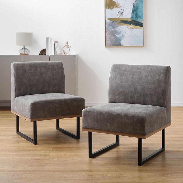 LOWYA（ロウヤ） ダイニング ダイニングソファ 1人掛け 2脚セット 異