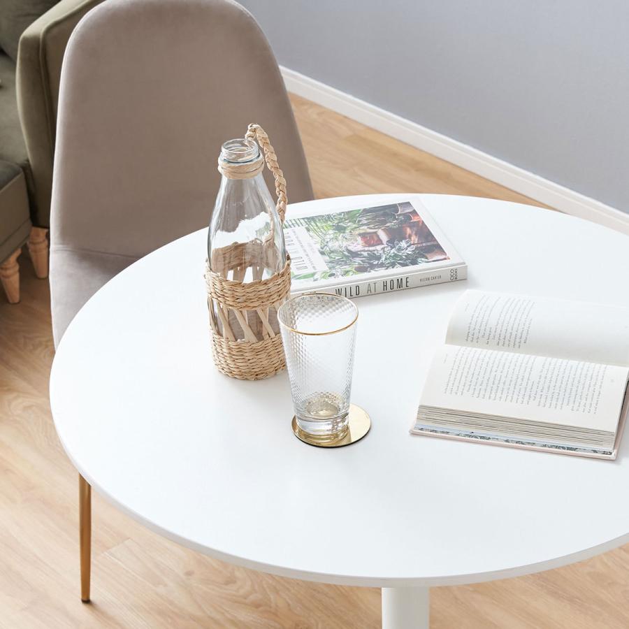 LOWYA（ロウヤ） ダイニングテーブル 丸テーブル 丸 ホワイト 白 円形