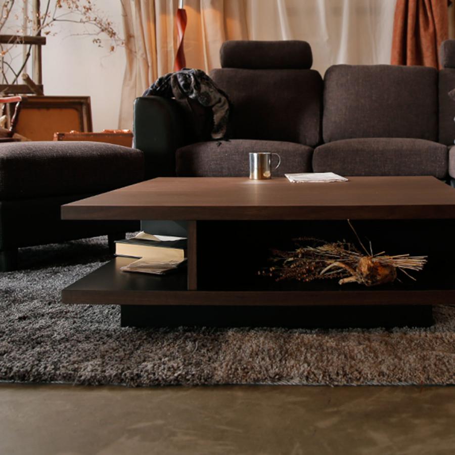 LOWYA（ロウヤ） テーブル 収納 リビングテーブル ローテーブル