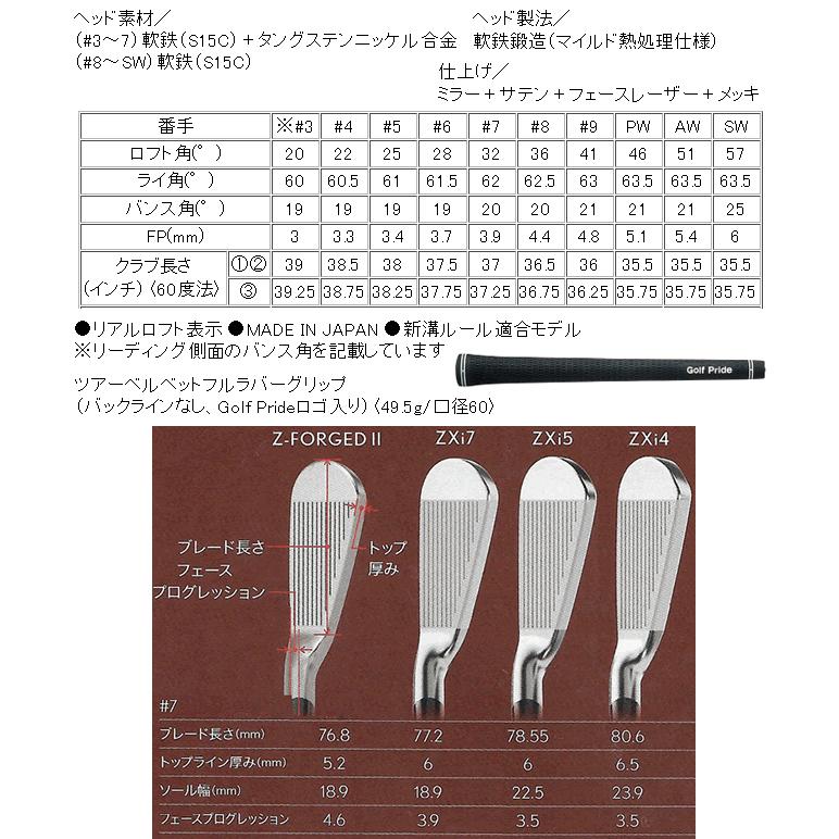 SRIXON スリクソン ZXi-7 アイアン 6本(5番〜P or 6番〜A 7番〜S 他