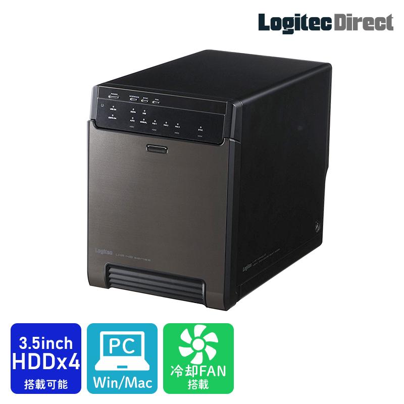 ロジテック HDDケース 4台 搭載可 4BAY 3.5インチ ガチャベイ プロ