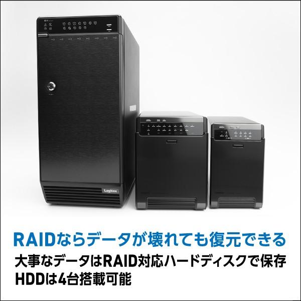 ロジテック RAID 機能 HDDケース 4台 3.5インチ ハードディスク ケース