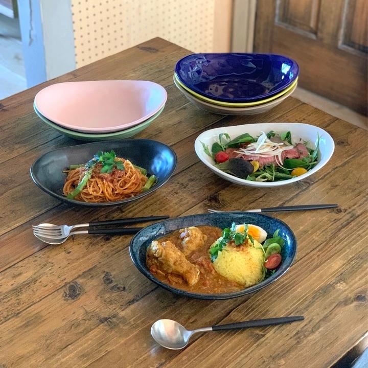 送料無料 3枚セット 単品より お買い得 カレー皿＆パスタ皿 24cm （全