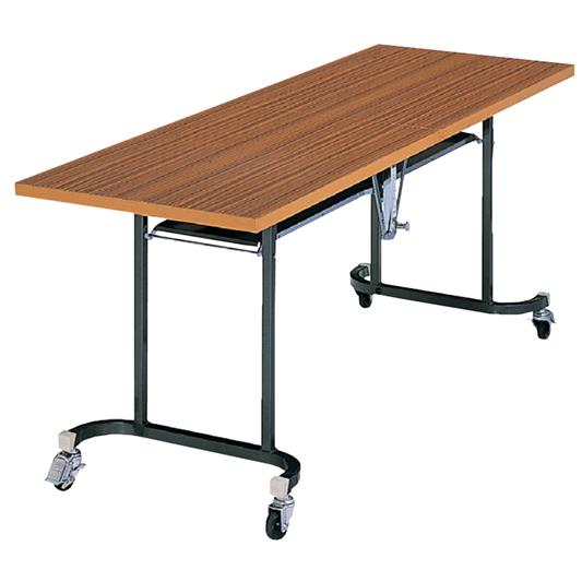 生興 会議用テーブル 折り畳み 奥行600mm フライトテーブル