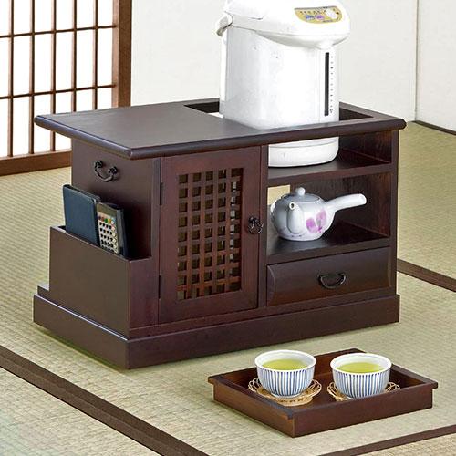 soldout ポットワゴン キャスター付き お座敷ワゴン お盆 トレー付き