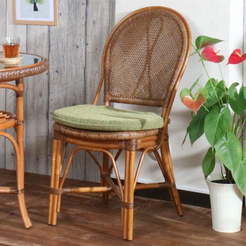 ラタンチェア ダイニングチェア ラウンジチェア 籐編み 完成品