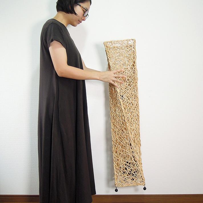 フロアライト アジアン おしゃれ ラタン セクシーランプ 2灯式 LED電球