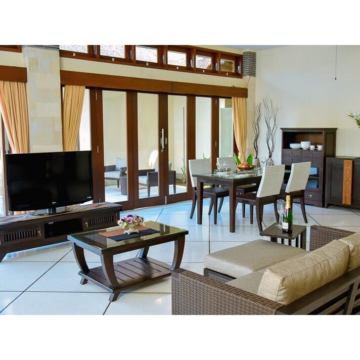 アジアン家具 ガラス天板 ローテーブル センターテーブル リビング