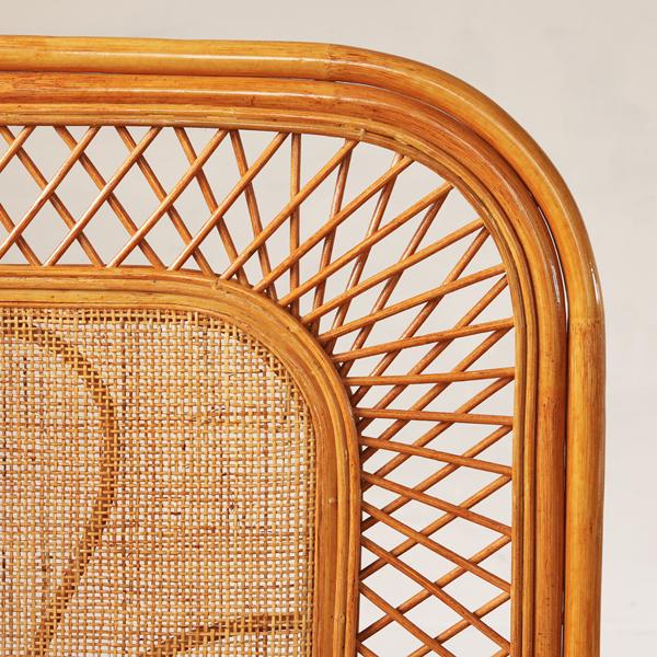 衝立 間仕切り 2連 折りたたみ 100cm高 籐 和室 和風 SE604H 爆買