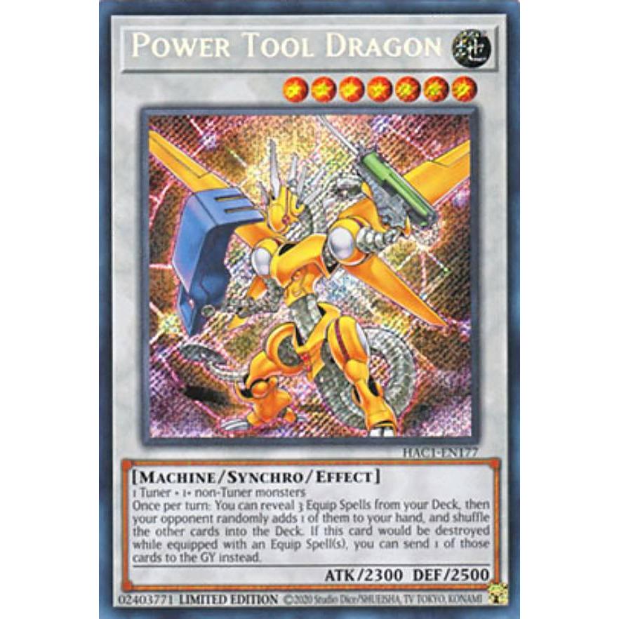 遊戯王 HAC1-EN177 パワー・ツール・ドラゴン Power Tool Dragon (英語