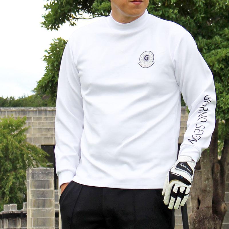 ゴルフ モックネックシャツ ハイネックTシャツ メンズ ゴルフウェア