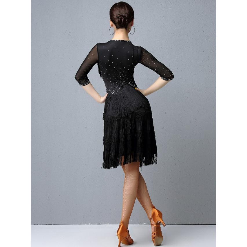 ラテンダンス衣装 社交ダンス衣装 ラテンドレス 社交ダンス ドレス