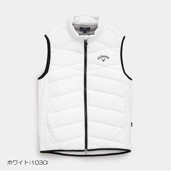 キャロウェイゴルフ 中綿ダウン ベスト ストライプ 白 紺 新品