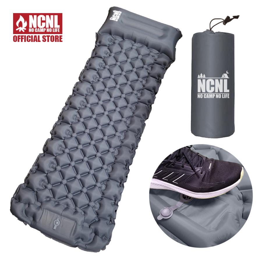 NCNL NO CAMP LIFE エアーマット 足踏み式 枕付き キャンプ エアマット