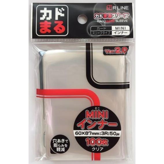 RLINE カドまるスリーブ MINI ver.2.0 インナー 100枚 クリア スモール