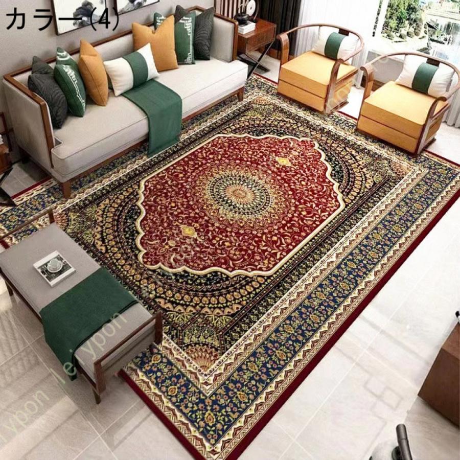 ラグ カーペット 青 レッド ベージュ バラ ローズ 薔薇 ラグマット